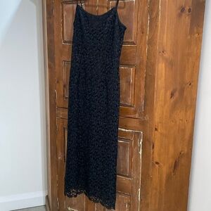 Y2K Black Lace Overlay Dress MARINA